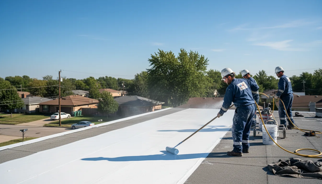 Commercial roof coating in Jefferson, MA near me